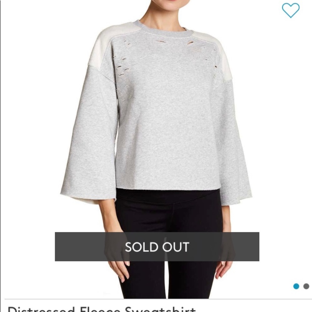 CODExMODE distressed fleece sweatshirt, small